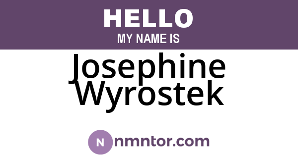 Josephine Wyrostek