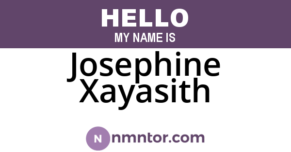 Josephine Xayasith