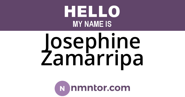 Josephine Zamarripa