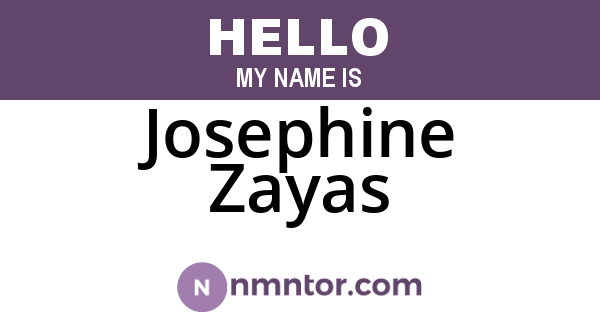 Josephine Zayas