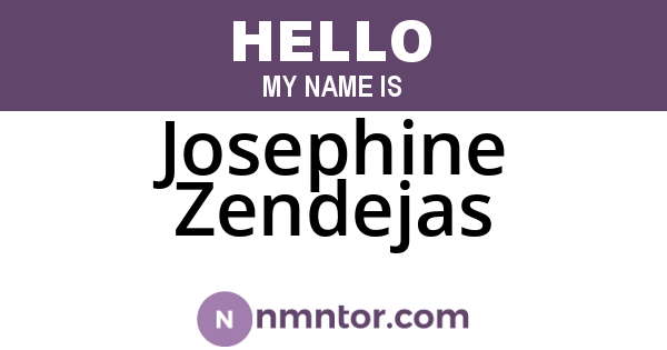 Josephine Zendejas