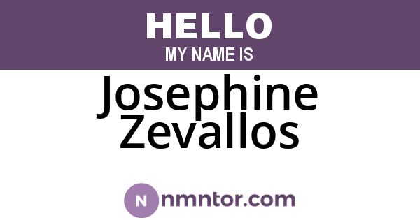 Josephine Zevallos