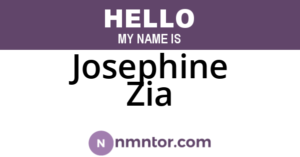 Josephine Zia