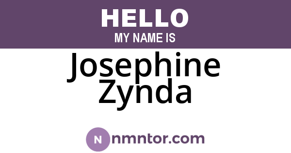 Josephine Zynda