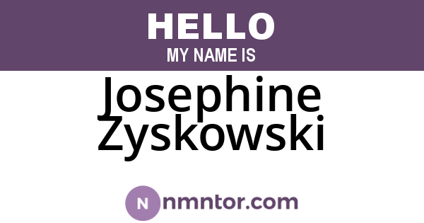 Josephine Zyskowski