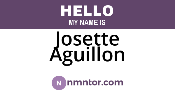 Josette Aguillon