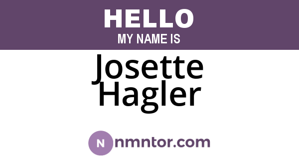 Josette Hagler