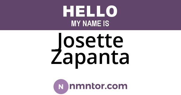 Josette Zapanta