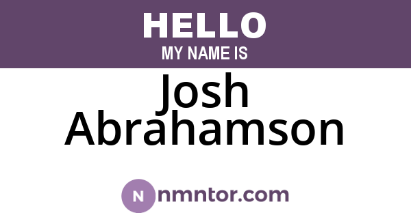 Josh Abrahamson