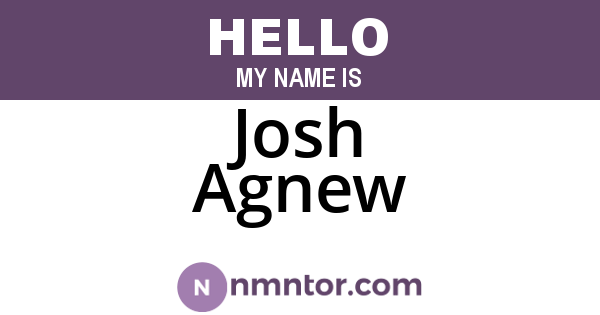 Josh Agnew