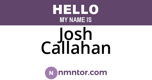 Josh Callahan