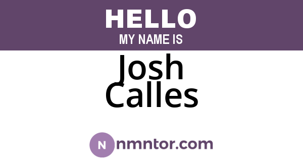 Josh Calles
