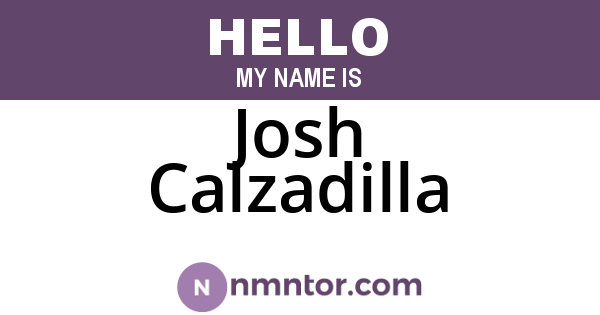 Josh Calzadilla