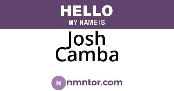 Josh Camba