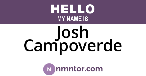 Josh Campoverde