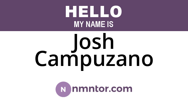 Josh Campuzano