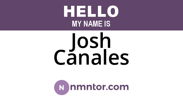 Josh Canales