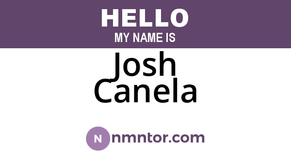 Josh Canela