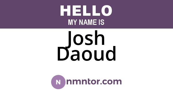 Josh Daoud