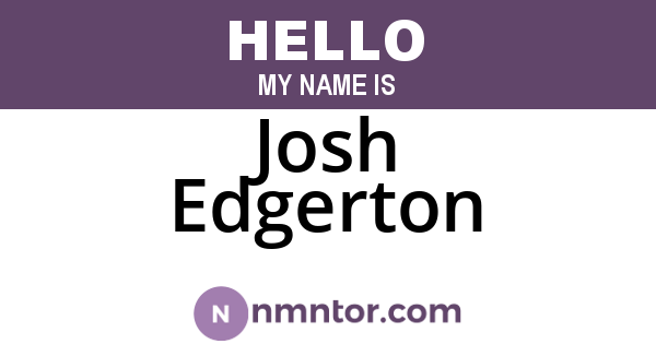 Josh Edgerton
