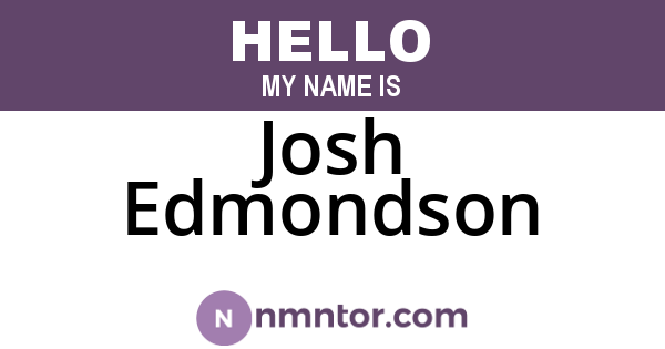 Josh Edmondson