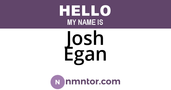 Josh Egan
