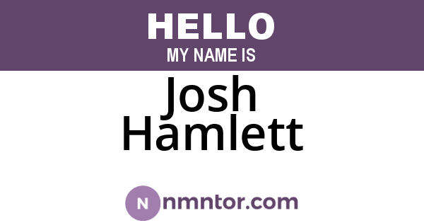 Josh Hamlett