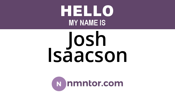 Josh Isaacson