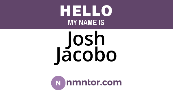 Josh Jacobo