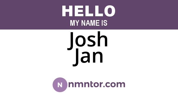 Josh Jan