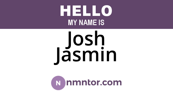 Josh Jasmin