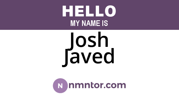 Josh Javed