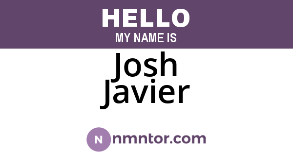 Josh Javier