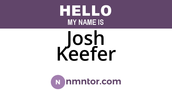 Josh Keefer
