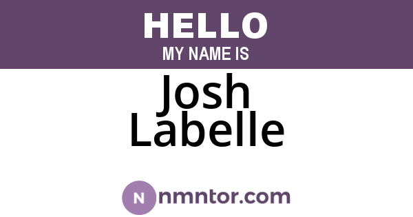 Josh Labelle