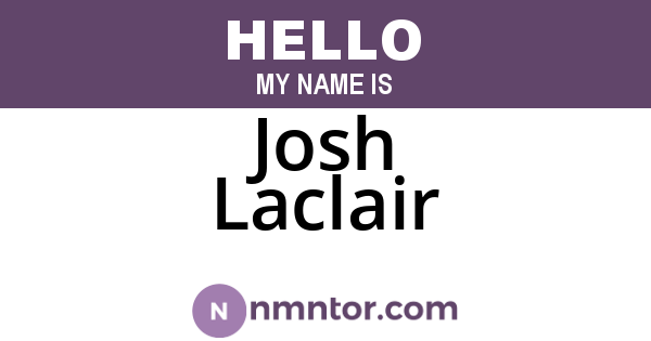 Josh Laclair