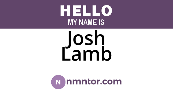Josh Lamb