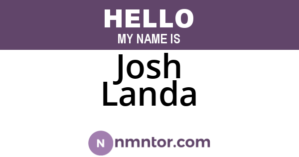 Josh Landa