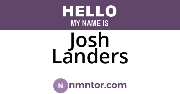 Josh Landers