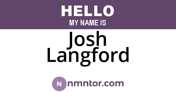 Josh Langford