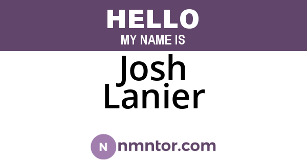 Josh Lanier