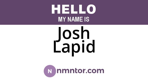 Josh Lapid