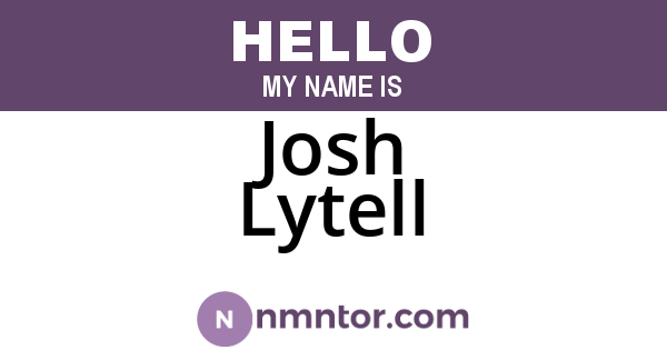 Josh Lytell