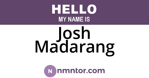 Josh Madarang