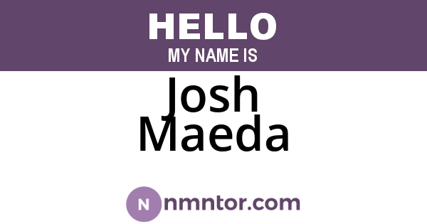 Josh Maeda