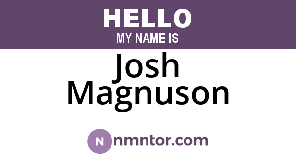 Josh Magnuson