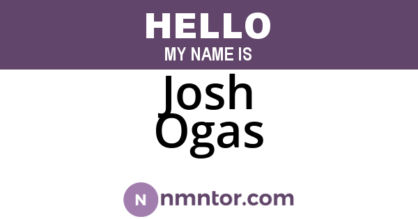 Josh Ogas