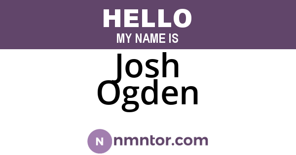 Josh Ogden