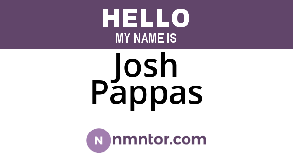 Josh Pappas