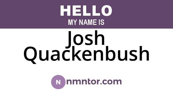 Josh Quackenbush